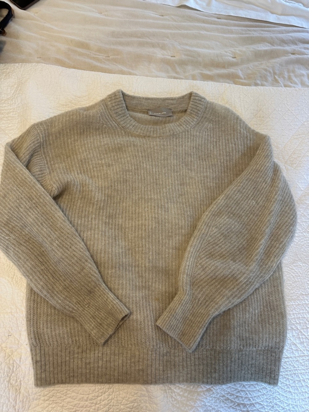 Everlane Women's Crewneck Sweater - Taupe/Tan
